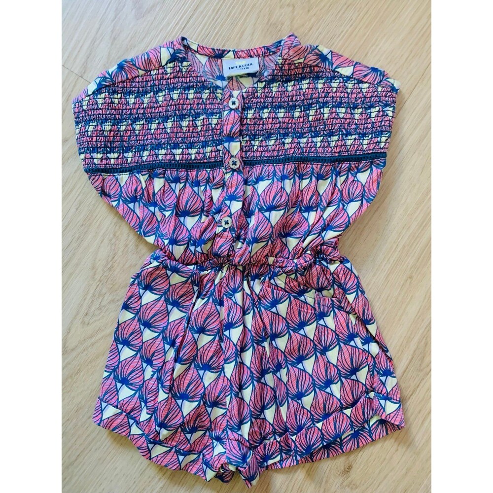 Romper TAPE A L’OEIL with smocked front. 6M